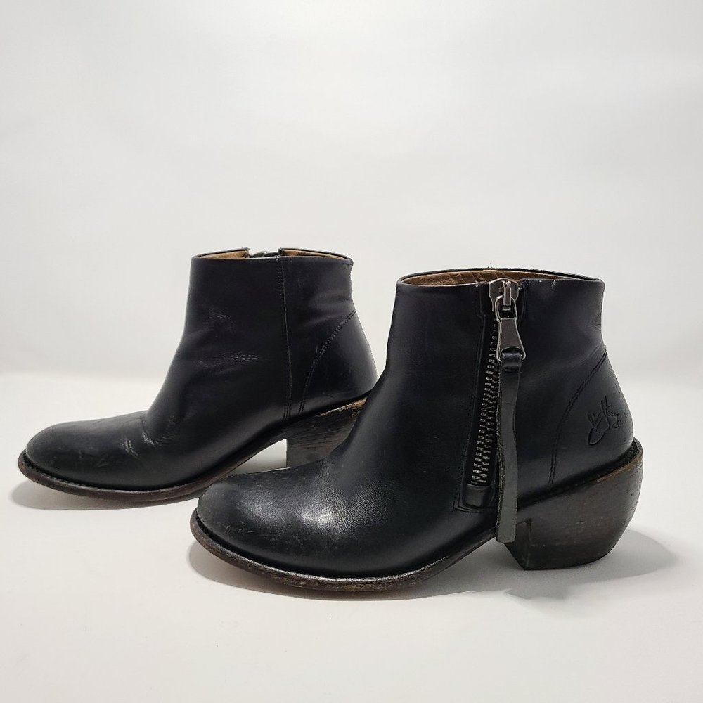 John Fluevog Anderson Ankle Boot side zip 8.5W/7.5